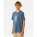 Camisola de Manga Curta Infantil Rip Curl Lost Island Azul