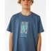 Camisola de Manga Curta Infantil Rip Curl Lost Island Azul