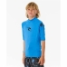 Kortærmet T-shirt til Mænd Rip Curl Wave pf Himmelblå