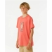 Heren-T-Shirt met Korte Mouwen Rip Curl Lost Island Oranje