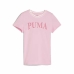 Child's Short Sleeve T-Shirt Puma Squad Pink