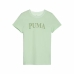 Barn T-shirt med kortärm Puma Squad Limegrön