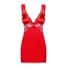 Chemise & String Secred L/XL Obsessive Secred chemise Rouge