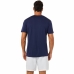 Heren-T-Shirt met Korte Mouwen Asics Court Blauw