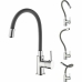 Mixer Tap Rousseau Ilo Flexible hose Metal