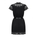 Kittel Obsessive Schwarz S/M Blomster