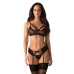 Conjunto de Lingerie Obsessive 818-SEG-1 Preto L/XL