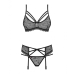 Conjunto de Lingerie Obsessive 818-SEG-1 Preto L/XL