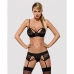 Conjunto de Lingerie com Renda Obsessive Wonderia Preto L/XL