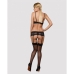 Set di Lingerie con Pizzo Obsessive Wonderia Nero L/XL