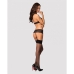 Conjunto de Lencería con Encaje Obsessive 838-SEG-1 Negro S/M