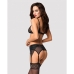 Conjunto de Lingerie Obsessive Shibu Preto L/XL