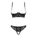 Set di Lingerie con Pizzo Obsessive Letica Nero L/XL