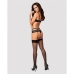 Conjunto de Lingerie com Renda Obsessive Heartina Preto S/M