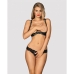 Conjunto de Lencería Obsessive Luvae Negro S/M