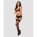 Lace Underwear Set Obsessive Heartina Black L/XL