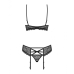 Conjunto de Lingerie Obsessive 818-SEG-1 Preto S/M