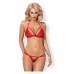 Zestaw bielizny Obsessive 838-SET-3 Czerwony S/M