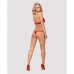 Underwear Set Obsessive 838-SET-3 Red S/M