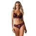 Ondergoed Set Obsessive Tulia Zwart S/M