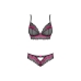 Ensemble de Lingerie Obsessive Tulia Noir S/M