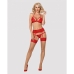 Ensemble de Lingerie Obsessive 838-SEG-3 Rouge L/XL