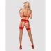 Ensemble de Lingerie Obsessive 838-SEG-3 Rouge L/XL