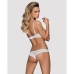 Ensemble de Lingerie en Dentelle Obsessive Alabastra Blanc S/M