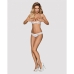 Ensemble de Lingerie en Dentelle Obsessive Alabastra Blanc S/M