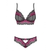 Ensemble de Lingerie Obsessive Tulia Noir L/XL