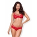 Conjunto de Lencería Obsessive 860 Rojo S/M