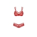 Conjunto de Lencería Obsessive 860 Rojo S/M