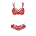 Conjunto de Lencería Obsessive 860 Rojo S/M