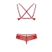 Conjunto de Lencería Obsessive 860 Rojo S/M