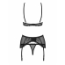 Conjunto de Lingerie Obsessive Basitta Preto S/M