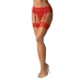 Kousen met jarretels Obsessive 838-STO-3 Rood S/M