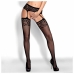 Dresuri cu jartiere Obsessive Garter stockings S500 Negru S/M/L