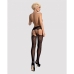 Bas avec porte jarretelles Obsessive Garter Stockings Noir S/M/L