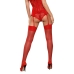 Stockings with Garter Obsessive OB1472 Red S/M