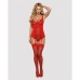 Stockings with Garter Obsessive OB1472 Red S/M