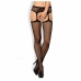 Κάλτσες με Ζαρτιέρα Obsessive Garter stockings S232 S/M/L Μαύρο