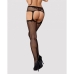 Čarape s Podvezicom Obsessive Garter stockings S232 S/M/L Crna