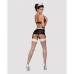 Ensemble de Lingerie en Dentelle Obsessive Maidme S/M Noir