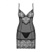 Alluria Chemise & Thong pesukomplekt S/M Obsessive Alluria