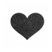 Copricapezzoli Flash Heart Black Bijoux Indiscrets 155 Nero