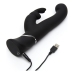 Double Rabbit Pleasures Vibrator Happy Rabbit Zwart