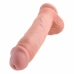 Penis 11 Inch cu Bile Culoarea Pielii King Cock 12529