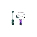 Weighted Kegel Training Kit Magic Motion Duo Green