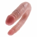 Dildo dwustronne w kształcie U małe cieliste King Cock 12538