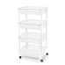 Vegetable trolley Tontarelli Mito 4 Plastic White 40 x 29 x 62 cm (12 Units)